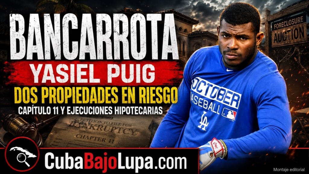 PELOTERO CUBANO YASIEL PUIG SE DECLARA EN BANCARROTA LUEGO QUE LE RECLAMARAN 8.8 MILLONES DE DÓLARES EN DEUDAS