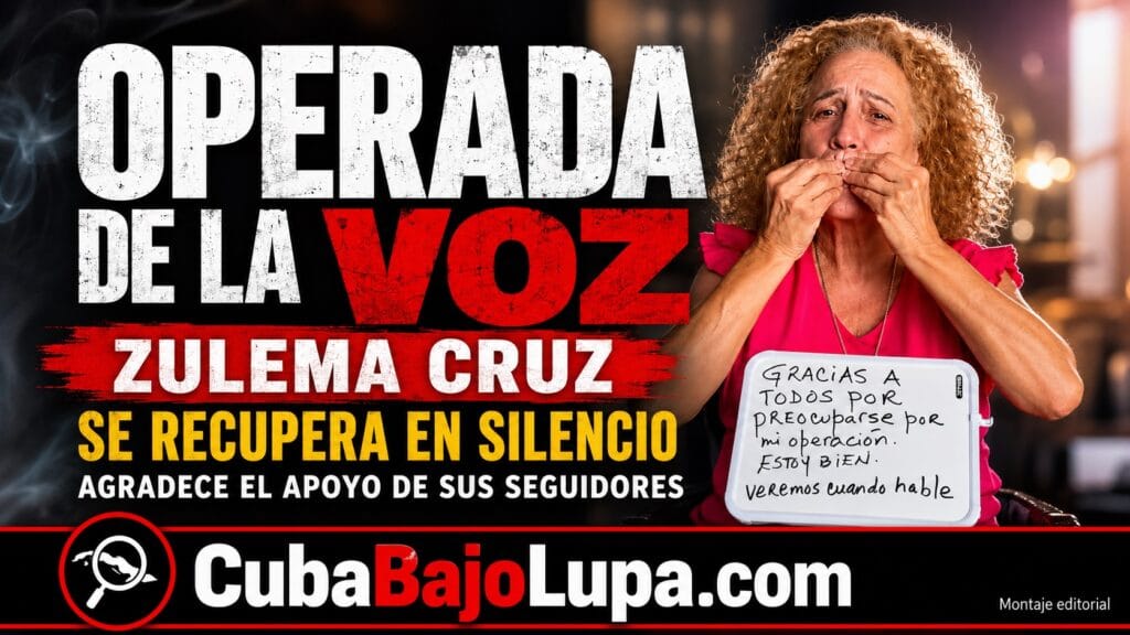 ACTRIZ CUBANA ZULEMA CRUZ GUARDA SILENCIO TRAS SER OPERADA DE LAS CUERDAS VOCALES: “ESTOY BIEN, VEREMOS CUANDO HABLE”