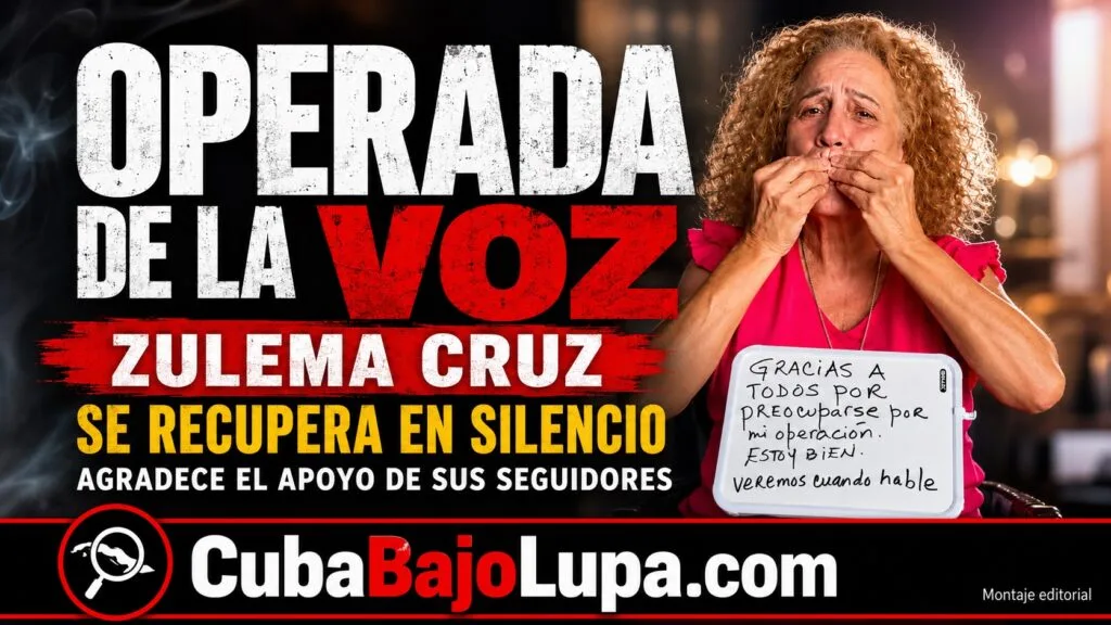 ACTRIZ CUBANA ZULEMA CRUZ GUARDA SILENCIO TRAS SER OPERADA DE LAS CUERDAS VOCALES: “ESTOY BIEN, VEREMOS CUANDO HABLE”