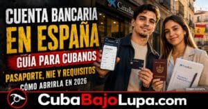 CÓMO ABRIR UNA CUENTA BANCARIA EN ESPAÑA SIENDO CUBANO EN 2026: PASAPORTE, NIE, REQUISITOS Y OPCIONES