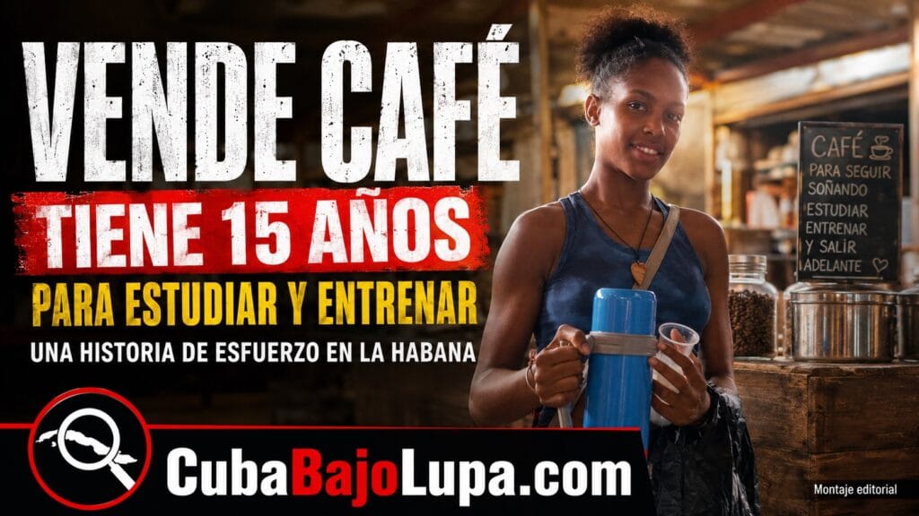 TIENE 15 AÑOS, VENDE CAFÉ EN LA HABANA PARA ESTUDIAR Y ENTRENAR: “SI ME QUEDO SENTADA NO HAGO NADA”