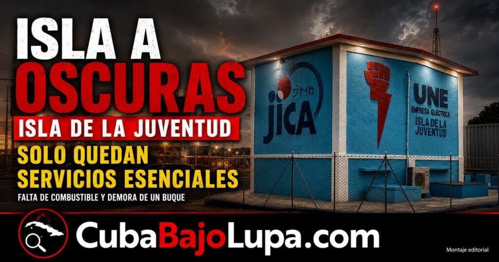 LA ISLA DE LA JUVENTUD QUEDA COMPLETAMENTE A OSCURAS POR FALTA DE COMBUSTIBLE: SOLO PERMANECE ENCENDIDO EL HOSPITAL