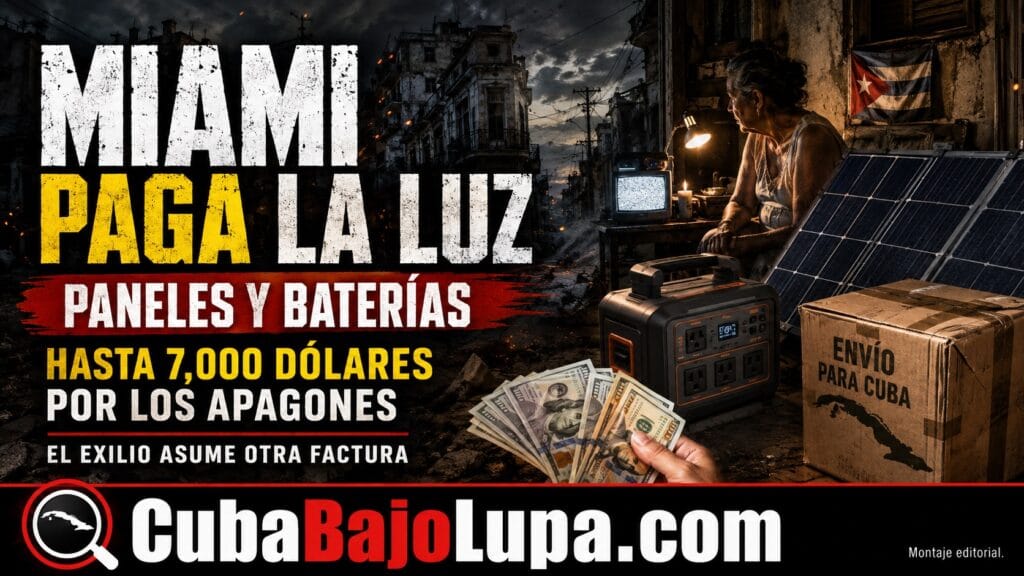 APAGONES EN CUBA VACÍAN BOLSILLOS EN MIAMI: FAMILIAS GASTAN MILES DE DÓLARES PARA MANDAR ELECTRICIDAD A LA ISLA