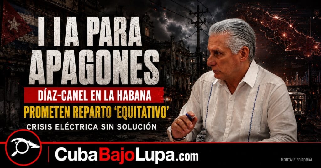 DÍAZ-CANEL PROMETE USAR LA INTELIGENCIA ARTIFICIAL PARA REPARTIR MEJOR LOS APAGONES EN LA HABANA