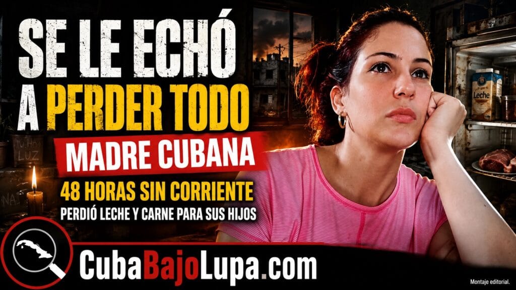 MADRE CUBANA ROMPE EN LLANTO TRAS PERDER LECHE Y CARNE DE SUS HIJOS POR UN APAGÓN DE MÁS DE 48 HORAS