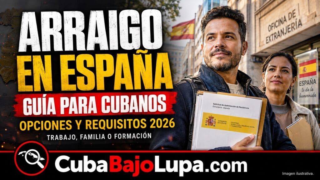 QUÉ ES EL ARRAIGO EN ESPAÑA Y QUÉ OPCIONES TIENE UN CUBANO EN 2026 PARA SOLICITARLO: ASÍ TIENES CASA, TRABAJO Y UN PAGO MENSUAL ASEGURADO