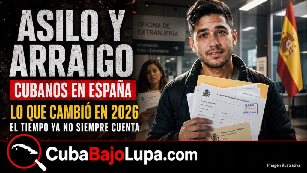 ASILO PARA CUBANOS EN ESPAÑA EN 2026: EL CAMBIO QUE PUEDE AFECTAR TU CAMINO HACIA LA RESIDENCIA