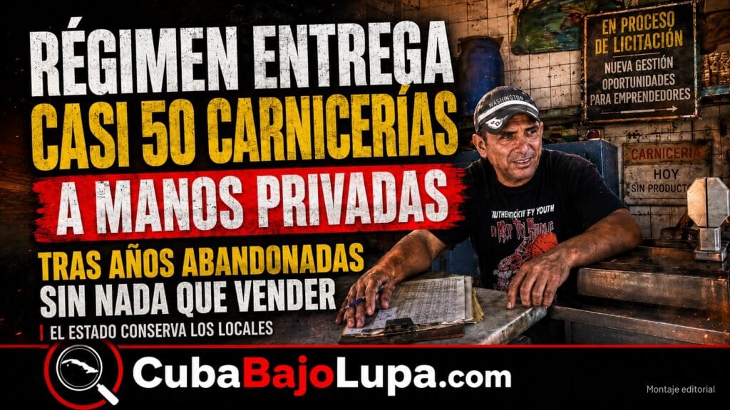 RÉGIMEN ENTREGA CASI 50 CARNICERÍAS ESTATALES EN CIENFUEGOS A MANOS PRIVADAS TRAS AÑOS ABANDONADAS SIN NADA QUE VENDER