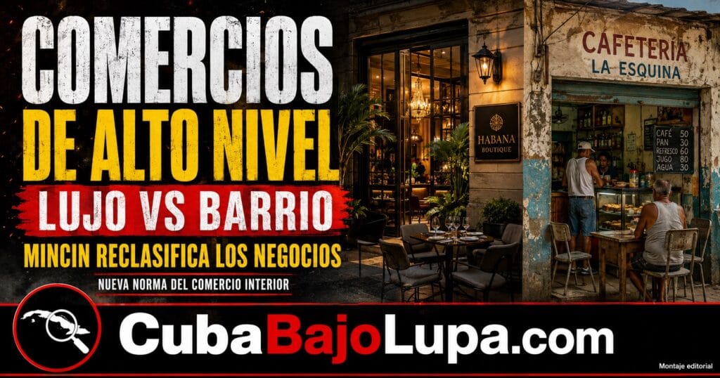 RÉGIMEN CLASIFICARÁ LOS COMERCIOS PRIVADOS COMO «ALTO NIVEL», «NIVEL MEDIO» O «DE BARRIO» SEGÚN EL LUJO Y COMODIDADES QUE TENGAN
