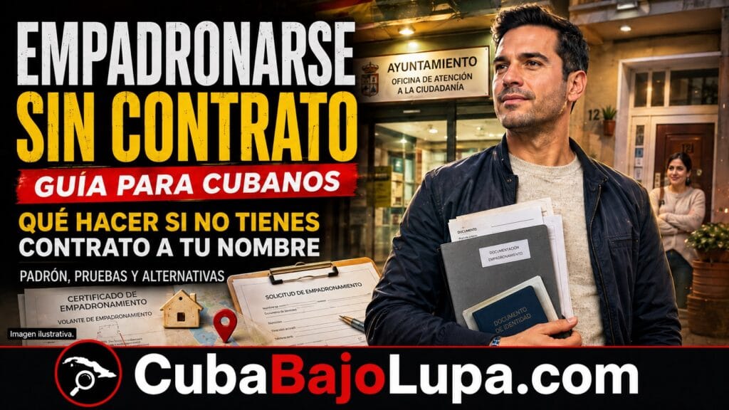 CÓMO EMPADRONARSE EN ESPAÑA SIENDO CUBANO EN 2026 Y QUÉ HACER SI NO TIENES CONTRATO DE ALQUILER