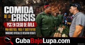 PARTIDO COMUNISTA DE CUBA ALABA LA MISERIA PUBLICANDO IMÁGENES DE MESAS LLENAS DE ALIMENTOS A BASE DE YUCAS Y PLÁTANOS