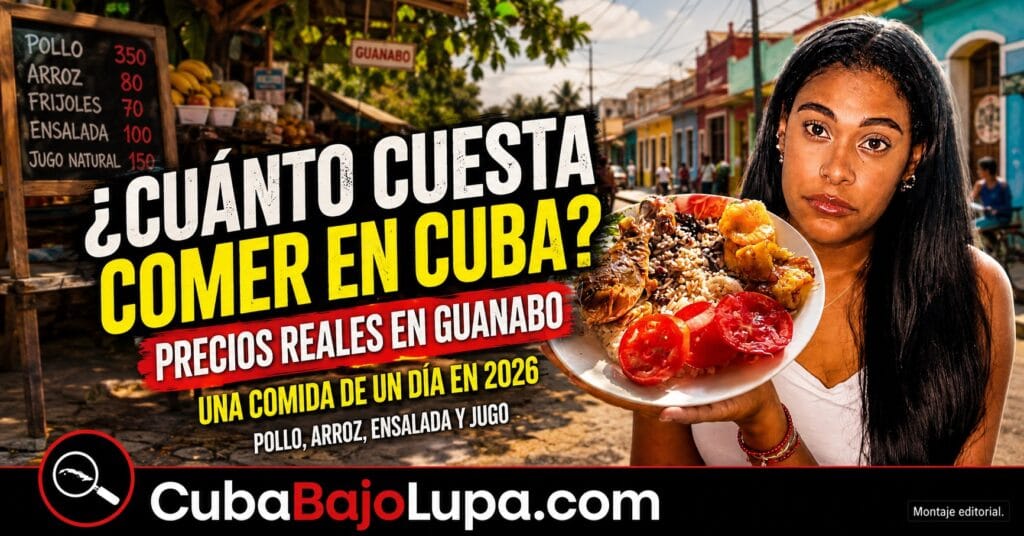 5 LIBRAS DE POLLO, ARROZ Y DOS TOMATES: LA CUENTA QUE MUESTRA LO CARO QUE ES COMER EN CUBA