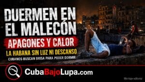 CUBANOS DUERMEN EN EL MALECÓN PARA ESCAPAR DEL CALOR Y LOS APAGONES EN LA HABANA