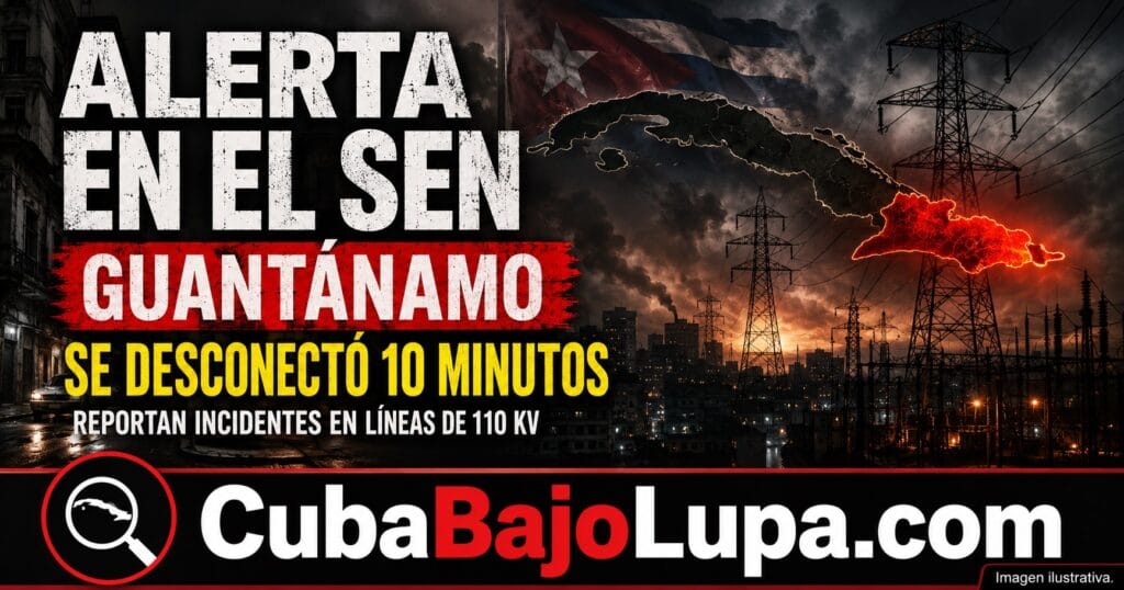 EL SEN SE TAMBALEA: GUANTÁNAMO SE DESCONECTA MIENTRAS SE REPORTAN DISPAROS EN LA LÍNEA DE 110KV DEL CENTRO Y ORIENTE DE CUBA