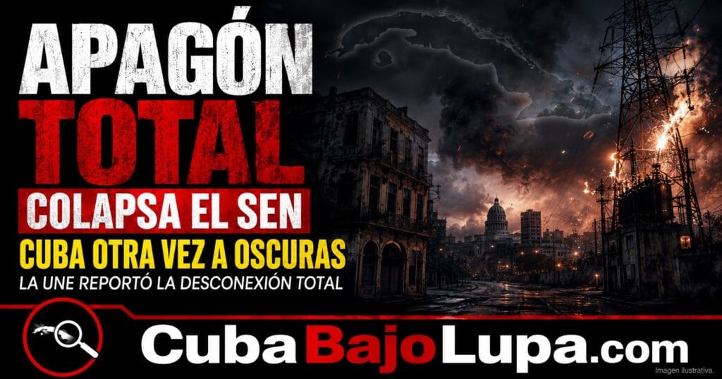 CUBA VUELVE A QUEDAR A OSCURAS: COLAPSA POR COMPLETO EL SISTEMA ELÉCTROENERGÉTICO NACIONAL