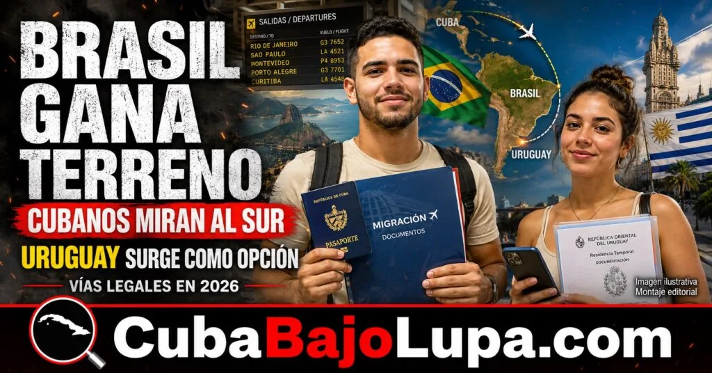 DE CUBA A SUDAMÉRICA: POR QUÉ BRASIL Y URUGUAY ESTÁN GANANDO PESO ENTRE LOS CUBANOS QUE DECIDEN EMIGRAR
