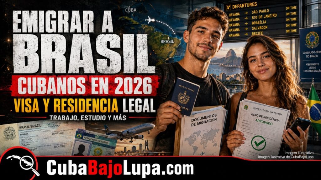 EMIGRAR A BRASIL SIENDO CUBANO EN 2026: QUÉ VISA NECESITAS Y CÓMO PUEDES OBTENER RESIDENCIA LEGAL