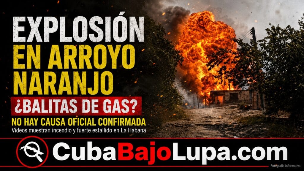 ENORME EXPLOSIÓN EN ARROYO NARANJO DESATA VERSIONES SOBRE ALMACEN ILEGAL DEL BALITAS DE GAS Y COMBUSTIBLE