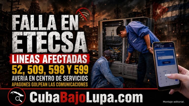 ETECSA REPORTA FALLAS EN MILES DE LÍNEAS MÓVILES EN CUBA TRAS AVERÍA EN UN CENTRO DE SERVICIOS