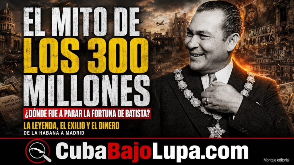 ¿DÓNDE TERMINÓ LA FORTUNA DE FULGENCIO BATISTA? EL MITO DE LOS 300 MILLONES QUE HABRÍA SACADO DE CUBA EN 1959