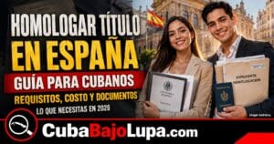 HOMOLOGAR UN TÍTULO CUBANO EN ESPAÑA EN 2026: REQUISITOS, COSTO Y DOCUMENTOS QUE NECESITAS