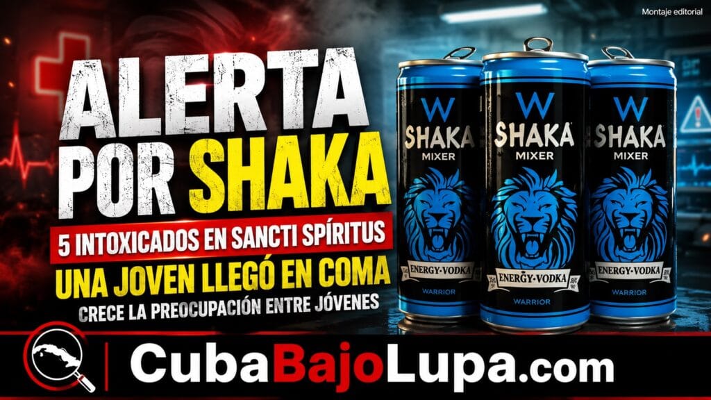 ALERTA EN SANCTI SPÍRITUS: CINCO JÓVENES ATENDIDOS POR INTOXICACIONES ASOCIADAS AL CONSUMO DE SHAKA