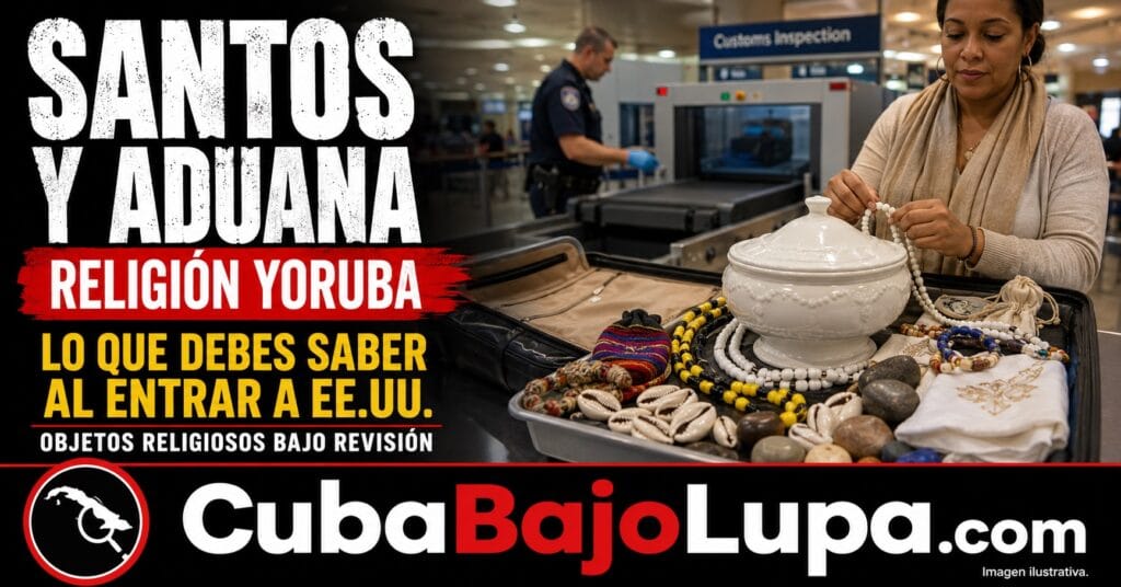 TE EXPLICAMOS CÓMO LLEVARTE TUS SANTOS DESDE CUBA A ESTADOS UNIDOS SIN TENER COMPLICACIONES EN LA ADUANA A TU ARRIBO