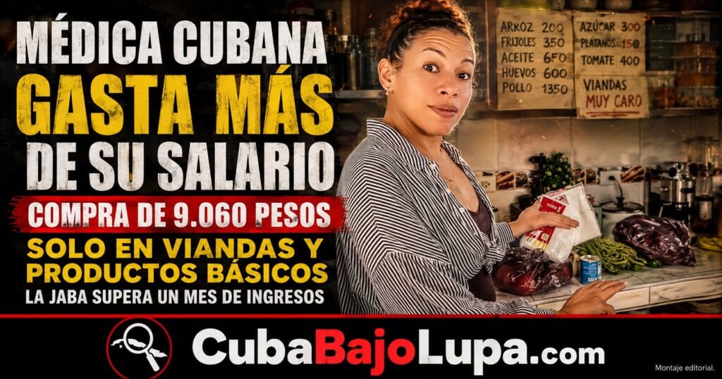 DOCTORA CUBANA MUESTRA COMO GASTÓ TODO SU SALARIO MENSUAL EN UNA COMPRA DE COMIDA QUE NO INCLUYÓ NI PLATO FUERTE