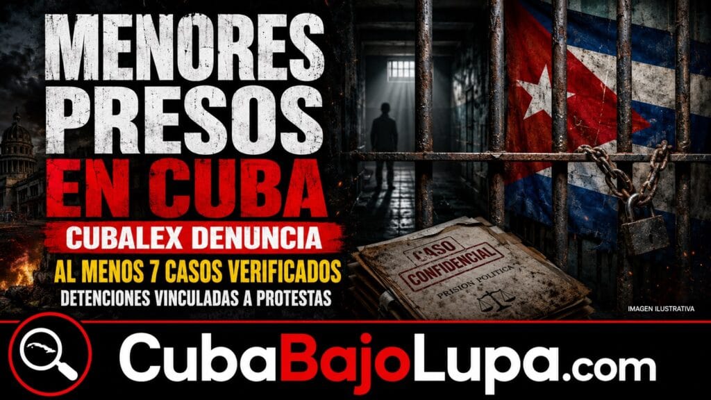 AL MENOS 7 ADOLESCENTES DE ENTRE 13 Y 17 AÑOS SE ENCUENTRAN PRESOS EN CUBA POR MOTIVOS POLÍTICOS
