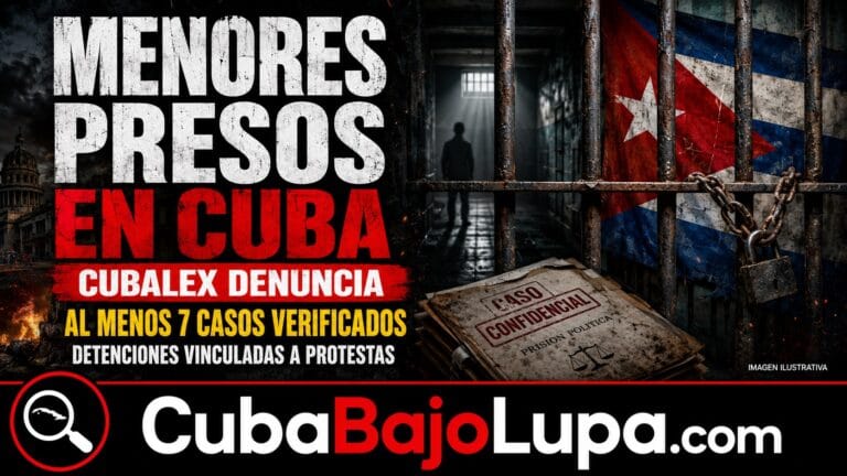 AL MENOS 7 ADOLESCENTES DE ENTRE 13 Y 17 AÑOS SE ENCUENTRAN PRESOS EN CUBA POR MOTIVOS POLÍTICOS