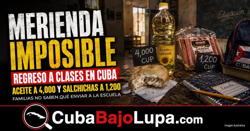 ¿QUÉ VAN A LLEVAR LOS NIÑOS DE MERIENDA?: EL PRECIO DE LOS ALIMENTOS GOLPEA EL REGRESO A CLASES EN CUBA