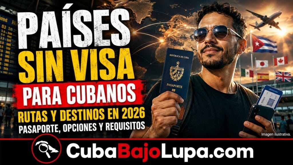 PAÍSES QUE ACEPTAN CUBANOS SIN VISADO EN 2026: DESTINOS DONDE EL PASAPORTE CUBANO TIENE MÁS OPCIONES