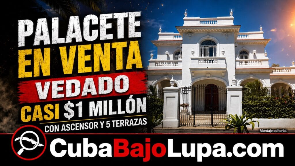PALACETE EN EL CORAZÓN DEL VEDADO SALE A LA VENTA POR UN MILLÓN DE DÓLARES EN MEDIO DE LA CRISIS DE VIVIENDA EN CUBA