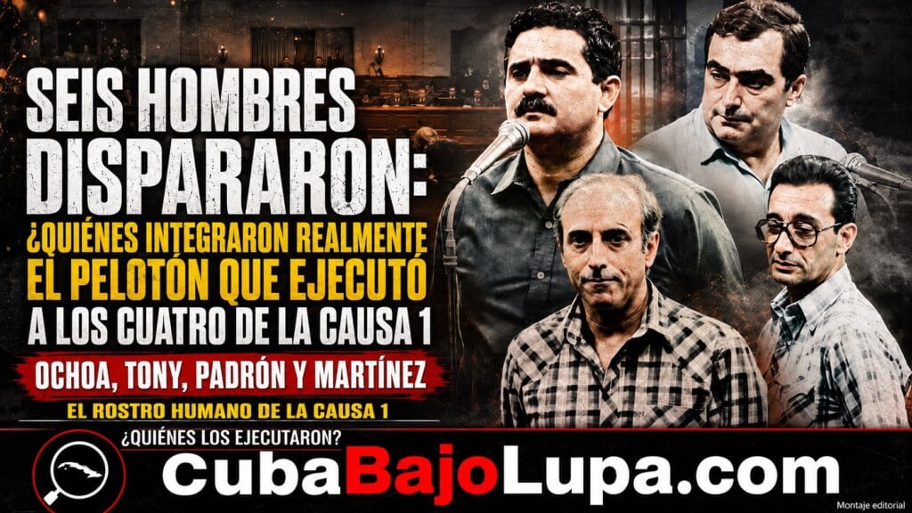 SEIS HOMBRES DISPARARON: ¿QUIÉNES INTEGRARON EL PELOTÓN QUE FUSILÓ A OCHOA, DE LA GUARDIA, AMADO PADRÓN Y JORGE MARTÍNEZ?