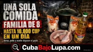 ARROZ, POLLO Y ACEITE: LA CUENTA QUE MUESTRA CUÁNTO CUESTA ALIMENTAR A UNA FAMILIA EN CUBA