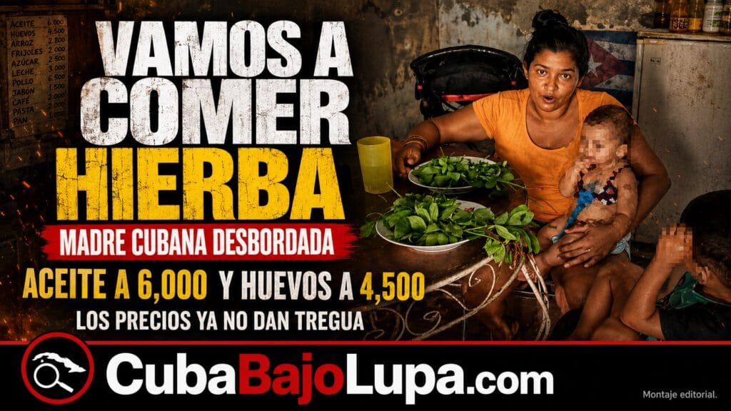“VAMOS A COMER HIERBA”: MADRE CUBANA DENUNCIA ACEITE A 6.000 PESOS Y HUEVOS A 4.500 EN ARTEMISA