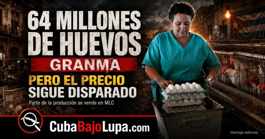 RÉGIMEN REPORTA QUE EN GRANMA SE HAN RECOGIDO MÁS DE 64 MILLONES DE HUEVOS EN EL 2026… PERO LA MAYORÍA HAN SIDO VENDIDOS EN USD