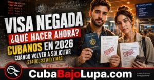 TE NEGARON LA VISA ESTADOUNIDENSE SIENDO CUBANO: CUÁNDO PUEDES VOLVER A SOLICITAR Y QUÉ DEBES CAMBIAR ANTES DE PAGAR OTRA VEZ