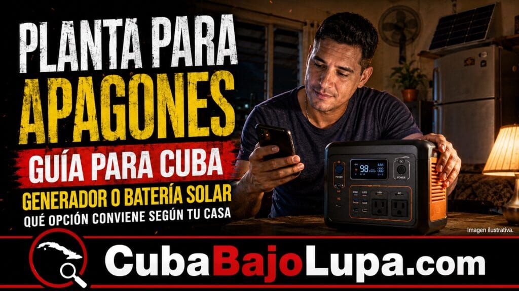 QUÉ PLANTA ELÉCTRICA COMPRAR PARA APAGONES: GUÍA PARA ELEGIR LA MEJOR OPCIÓN PARA UNA CASA EN CUBA