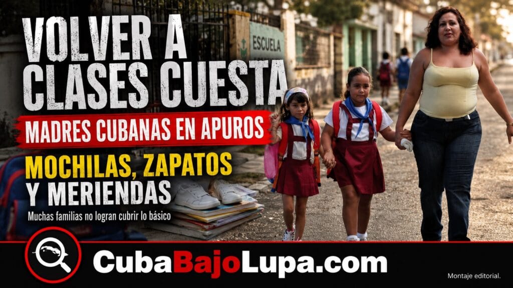 REGRESO A CLASES EN CUBA: MADRES ALERTAN QUE NO PUEDEN COSTEAR MOCHILAS, ZAPATOS NI MERIENDAS