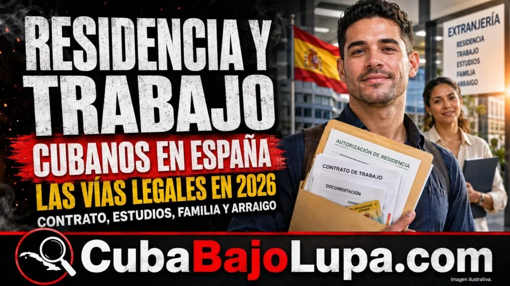 CÓMO CONSEGUIR RESIDENCIA Y TRABAJO EN ESPAÑA SIENDO CUBANO EN 2026: LAS VÍAS LEGALES QUE DEBES CONOCER