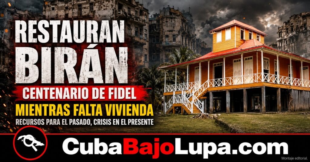 RÉGIMEN INVIERTE MILES DE PESOS EN RESTAURAR LA VIEJA CASA DE FIDEL CASTRO EN BIRÁN MIENTRAS MILES DE HOGARES SE CAEN A PEDAZOS EN CUBA