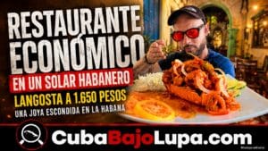 LANGOSTA A 1.650 PESOS EN LA HABANA: EL RESTAURANTE ESCONDIDO EN UN SOLAR QUE SORPRENDE POR SUS PRECIOS