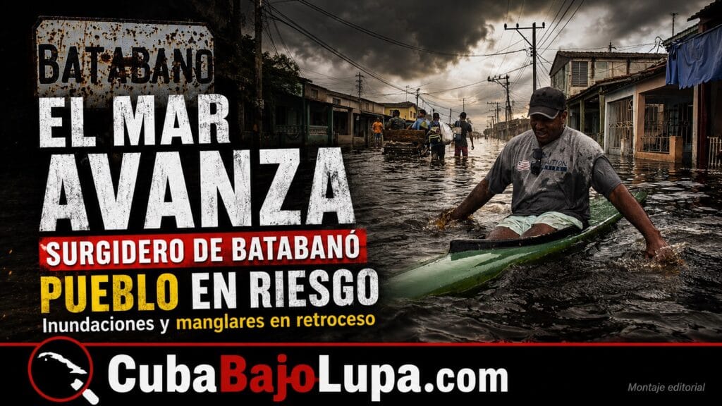 SURGIDERO DE BATABANÓ BAJO AMENAZA: EL MAR AVANZA Y YA COMIENZA A RECUPERAR TERRENO DONDE AHORA VIVEN PERSONAS