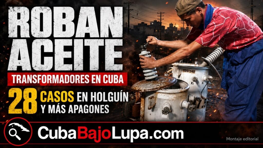 UNA “EPIDEMIA” DE ROBOS DE ACEITE DIELÉCTRICO DE TRANSFORMADORES SE EXTIENDE POR CUBA Y AGRAVAN LOS APAGONES