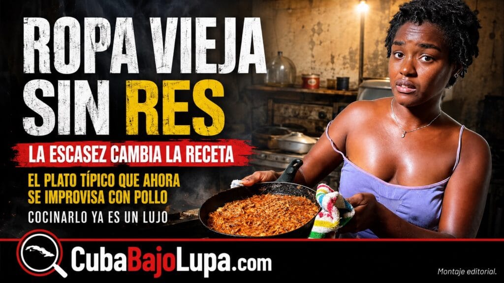 BUSCÓ CARNE DE RES POR TODA LA HABANA Y TERMINÓ COCINANDO POLLO PARA LA ‘ROPA VIEJA’: “A FALTA DE PAN, CASABE”