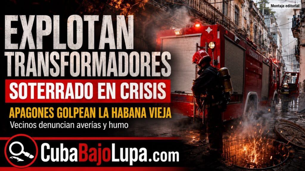EXPLOSIONES Y AVERÍAS ENCIENDEN LAS ALARMAS EN EL SOTERRADO DE LA HABANA VIEJA TRAS SEMANAS DE APAGONES