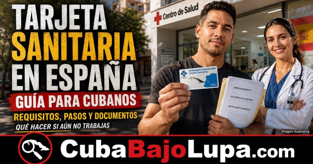 CÓMO CONSEGUIR LA TARJETA SANITARIA EN ESPAÑA SI ERES CUBANO EN 2026: REQUISITOS, DOCUMENTOS Y QUÉ HACER SI AÚN NO TIENES RESIDENCIA