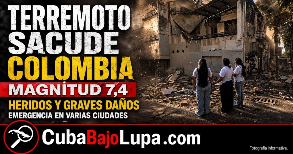 FUERTE TERREMOTO EN COLOMBIA DE MAGNITUD 7,4: REPORTAN HERIDOS Y DAÑOS EN VARIAS CIUDADES