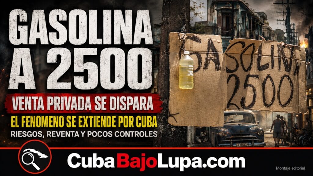 GASOLINA ENTRE 2000 Y 3000 PESOS POR LITRO: CRECE EN CUBA UN MERCADO INFORMAL DE COMBUSTIBLE EN CASAS Y GARAJES PARTICULARES